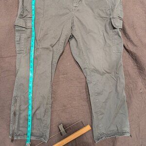 Coldwater Creek,  size 18, olive green, zipper detail, ankle pants